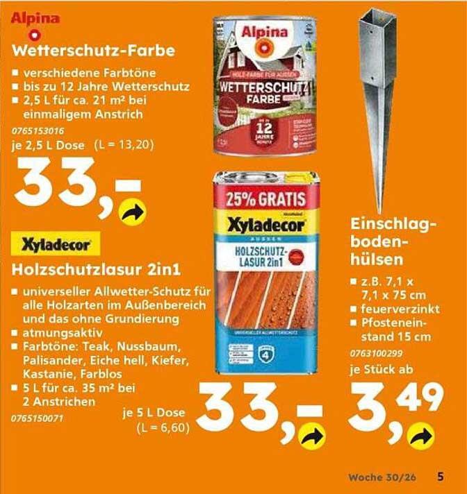 Alpina Wetterschutz-Farbe