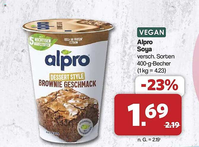 Alpro Soya versch. Sorten 400-g-Becher