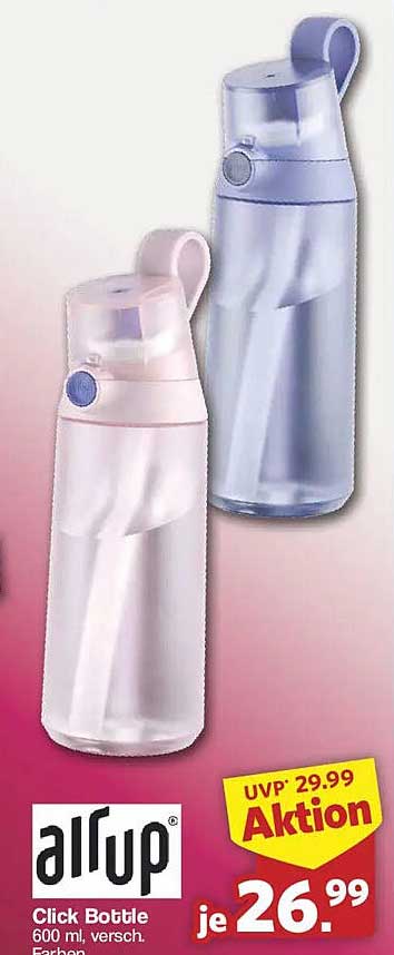 alrup Click Bottle 600 ml, versch.