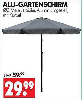 ALU-GARTENSCHIRM
