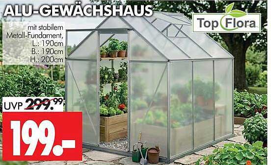 ALU-GEWÄCHSHAUS
