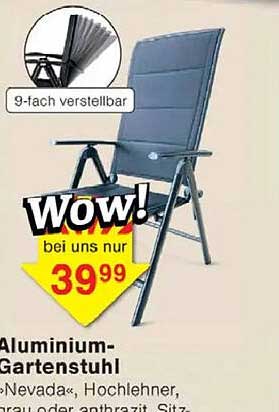 Aluminium-Gartenstuhl