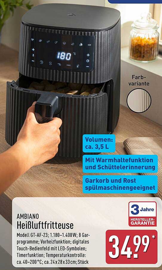 AMBIANO Heißluftfritteuse
