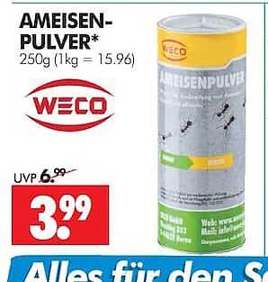 AMEISEN-PULVER* 250g (1kg = 15,96)