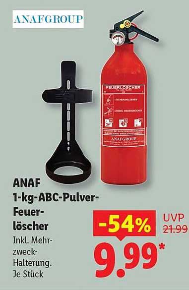 ANAF 1-kg-ABC-Pulver-Feuerlöscher