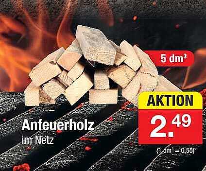 Anfeuerholz im Netz