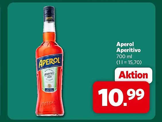 Aperol Aperitivo 700 ml (1 l = 15,70)