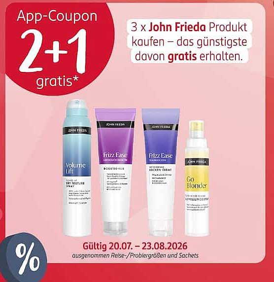App-Coupon 2+1 gratis*