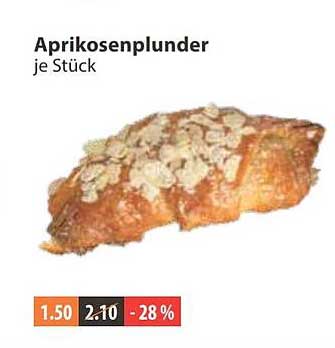 Aprikosenplunder je Stück