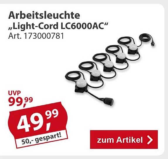 Arbeitsleuchte „Light-Cord LC6000AC“