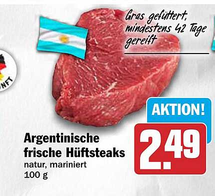 Argentinische frische Hüftsteaks