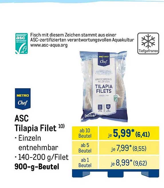 ASC Tilapia Filet 10)