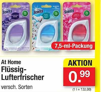 At Home Flüssig-Lufterfrischer versch. Sorten