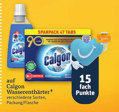 auf Calgon Wasserenthärter⁸ verschiedene Sorten, Packung/Flasche