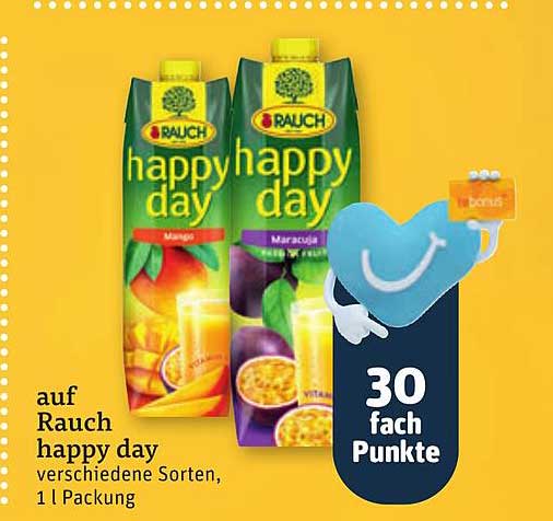 auf Rauch happy day verschiedene Sorten, 1 l Packung