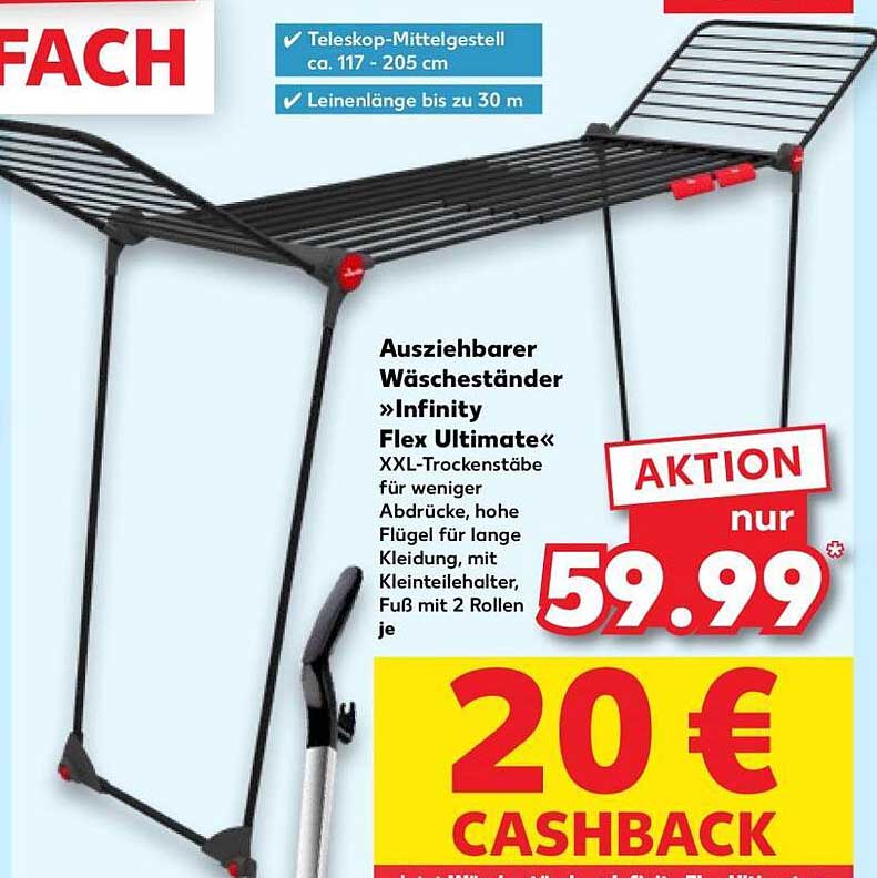 Ausziehbarer Wäscheständer »Infinity Flex Ultimate«