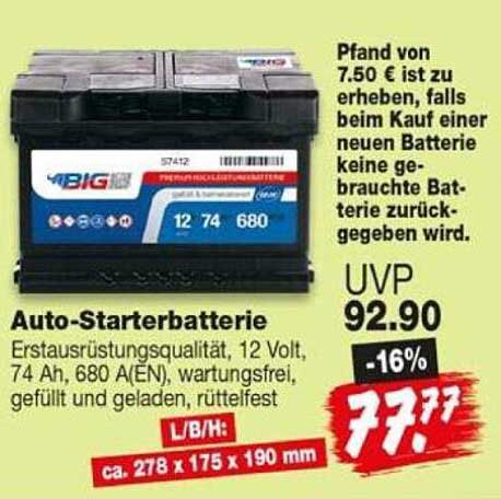 Auto-Starterbatterie