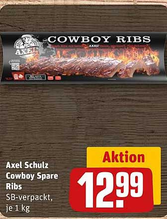 Axel Schulz Cowboy Spare Ribs SB-verpackt, je 1 kg