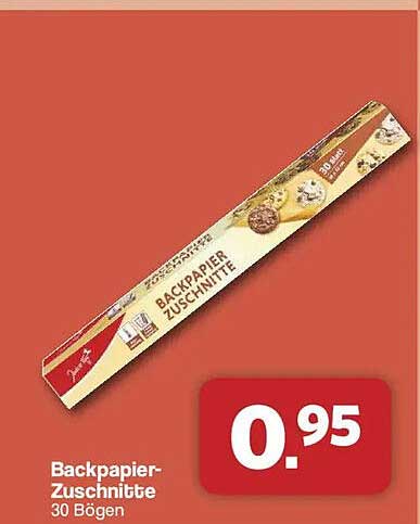 Backpapier-Zuschnitte 30 Bögen