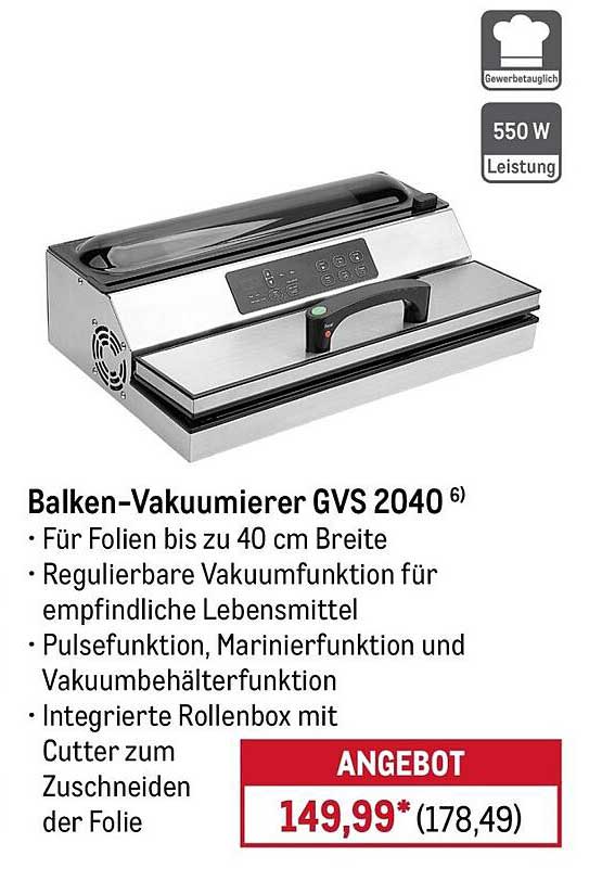 Balken-Vakuumierer GVS 2040
