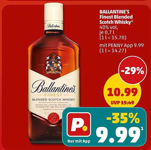 BALLANTINE'S Finest Blended Scotch Whisky*