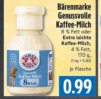 Bärenmarke Genussvolle Kaffee-Milch