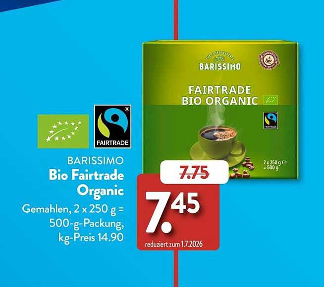 BARISSIMO Bio Fairtrade Organic