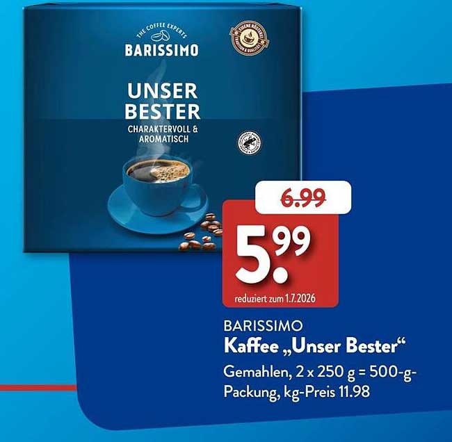 BARISSIMO Kaffee „Unser Bester“