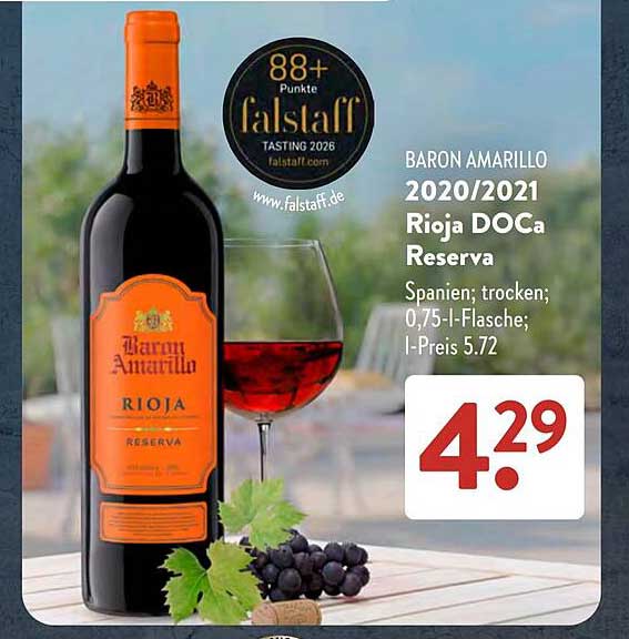 BARON AMARILLO 2020/2021 Rioja DOCa Reserva