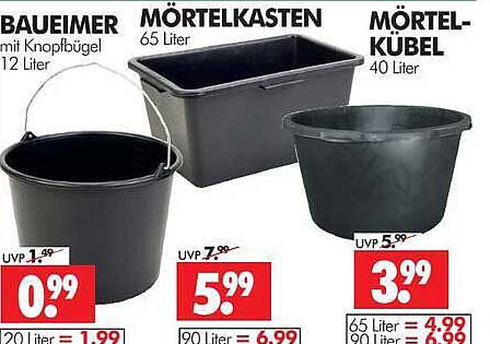 BAUEIMER mit Knopfbügel 12 Liter
