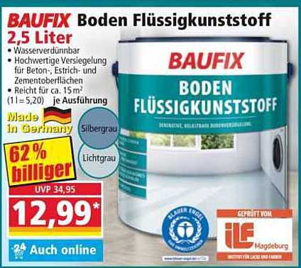 BAUFIX Boden Flüssigkunststoff 2,5 Liter