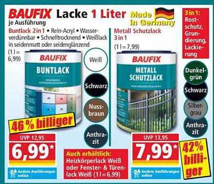 BAUFIX Lacke 1 Liter