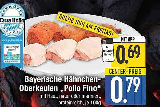 Bayerische Hähnchen-Oberkeulen „Pollo Fino“
