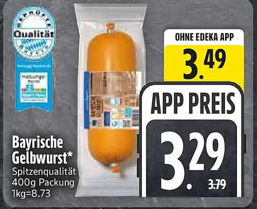Bayrische Gelbwurst*