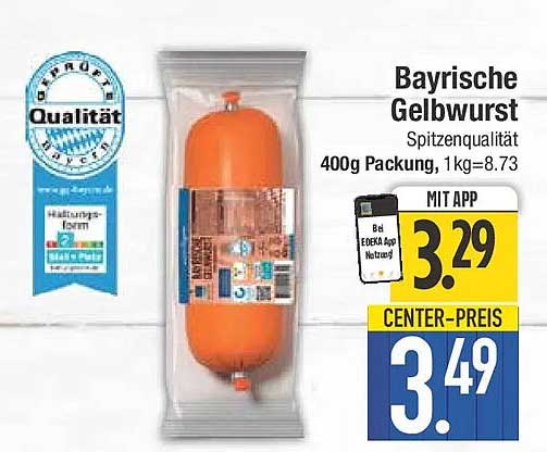 Bayrische Gelbwurst
