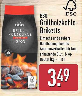 BBQ Grillholzkohle-Briketts
