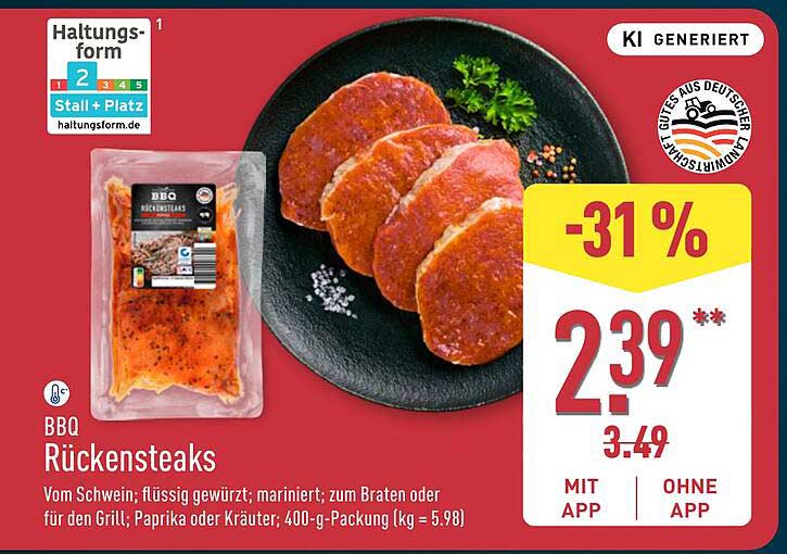 BBQ Rückensteaks