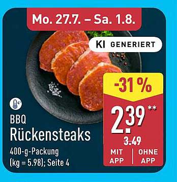 BBQ Rückensteaks