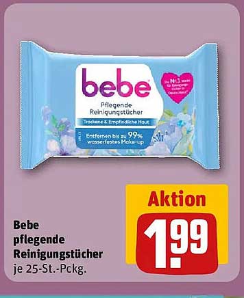 Bebe pflegende Reinigungstücher