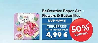 BeCreative Paper Art – Flowers & Butterflies