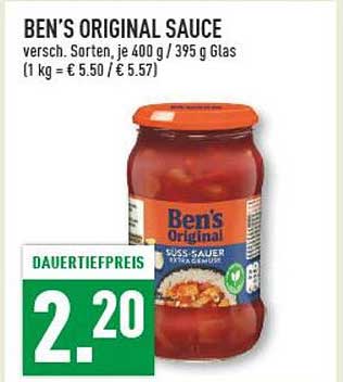 BEN'S ORIGINAL SAUCE