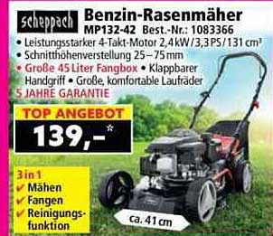 Benzin-Rasenmäher MP132-42 Best.-Nr. 108336