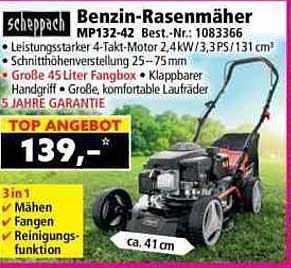 Benzin-Rasenmäher MP132-42 Best.-Nr.: 1083366