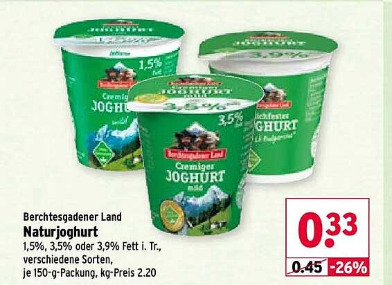 Berchtesgadener Land Naturjoghurt