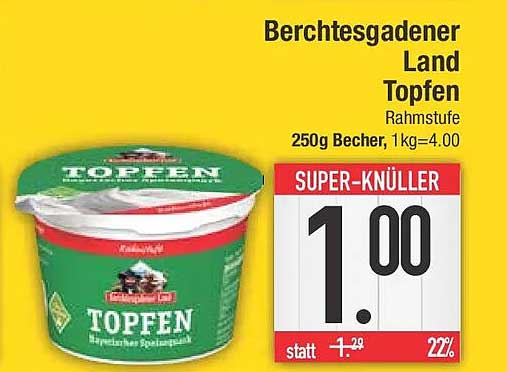 Berchtesgadener Land Topfen Rahmstufe