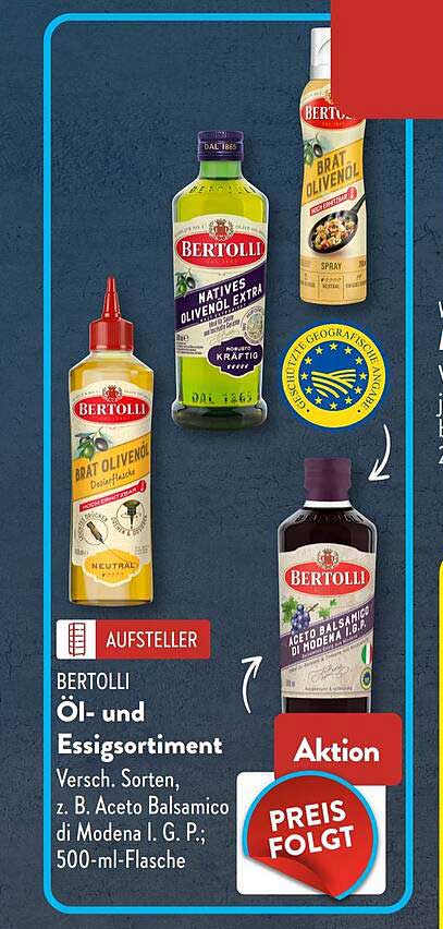BERTOLLI Öl- und Essigsortiment