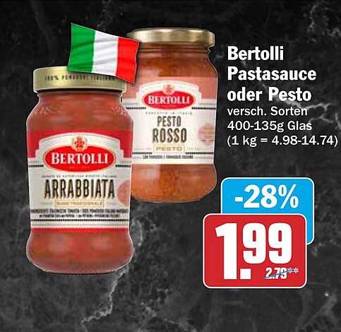 Bertolli Pastasauce oder Pesto