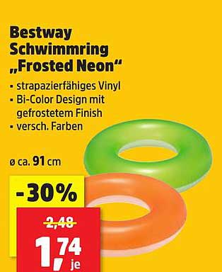 Bestway Schwimmring „Frosted Neon“