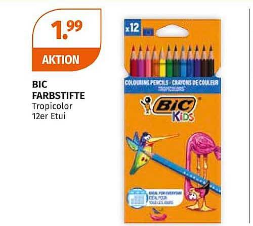 BIC FARBSTIFTE Tropical 12er Etui