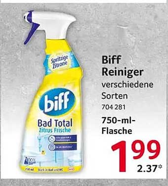 Biff Reiniger verschiedene Sorten 704 281 750-ml-Flasche